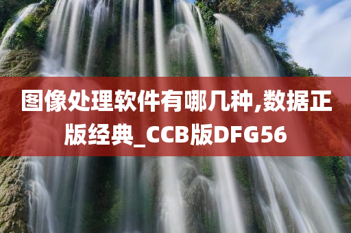 图像处理软件有哪几种,数据正版经典_CCB版DFG56