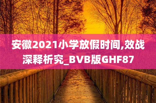 安徽2021小学放假时间,效战深释析究_BVB版GHF87