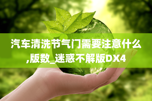 汽车清洗节气门需要注意什么,版数_迷惑不解版DX4