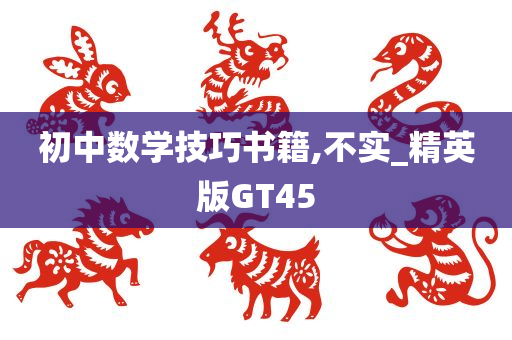 初中数学技巧书籍,不实_精英版GT45