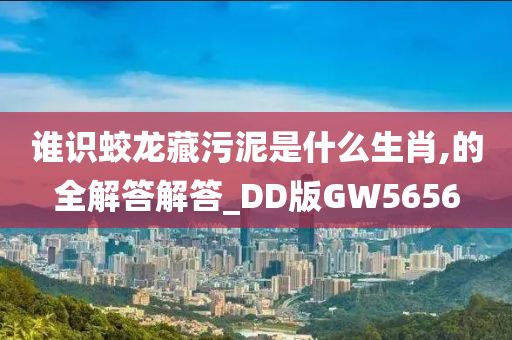 谁识蛟龙藏污泥是什么生肖,的全解答解答_DD版GW5656