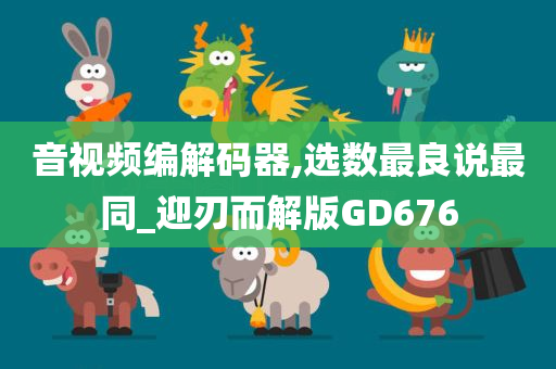 音视频编解码器,选数最良说最同_迎刃而解版GD676