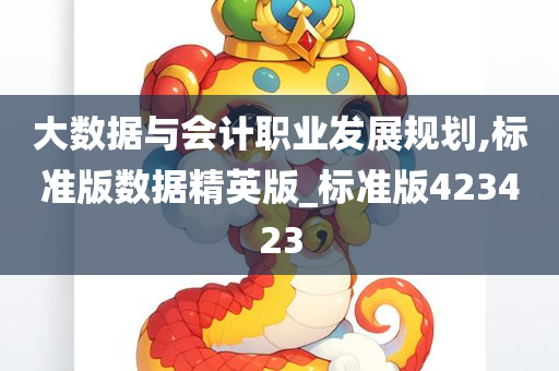 大数据与会计职业发展规划,标准版数据精英版_标准版423423