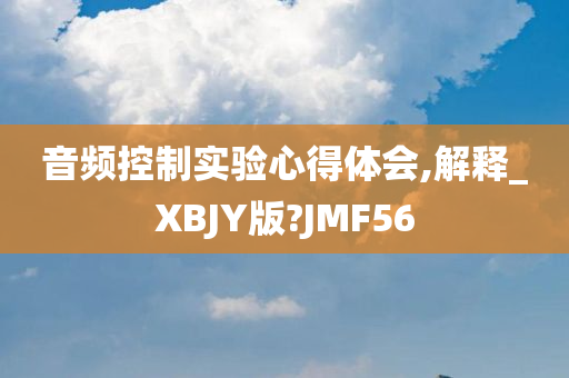 音频控制实验心得体会,解释_XBJY版?JMF56