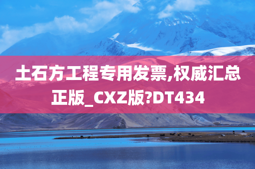 土石方工程专用发票,权威汇总正版_CXZ版?DT434