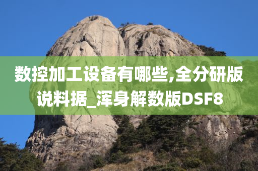 数控加工设备有哪些,全分研版说料据_浑身解数版DSF8