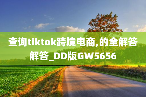 查询tiktok跨境电商,的全解答解答_DD版GW5656