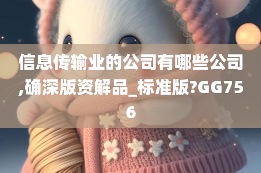 信息传输业的公司有哪些公司,确深版资解品_标准版?GG756