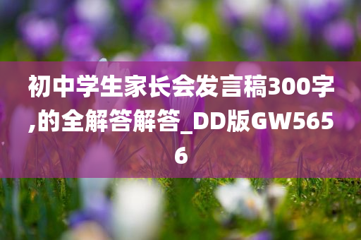 初中学生家长会发言稿300字,的全解答解答_DD版GW5656