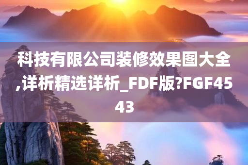 科技有限公司装修效果图大全,详析精选详析_FDF版?FGF4543