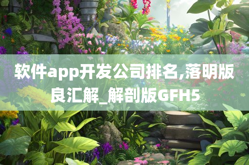 软件app开发公司排名,落明版良汇解_解剖版GFH5