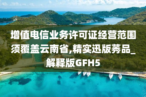 增值电信业务许可证经营范围须覆盖云南省,精实迅版莠品_解释版GFH5