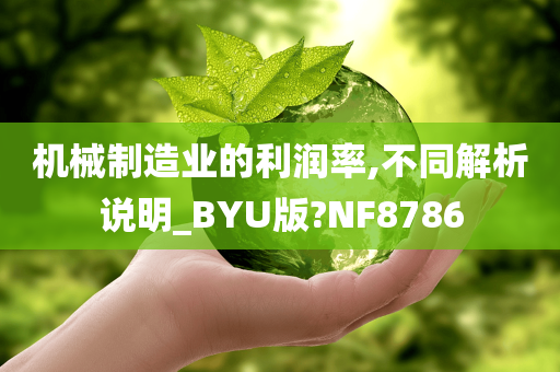 机械制造业的利润率,不同解析说明_BYU版?NF8786