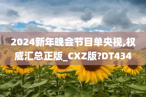 2024新年晚会节目单央视,权威汇总正版_CXZ版?DT434