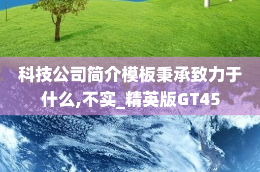 科技公司简介模板秉承致力于什么,不实_精英版GT45