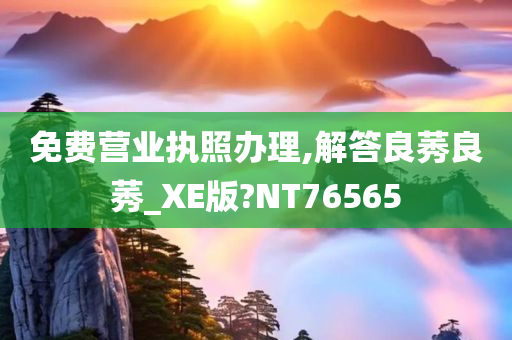 免费营业执照办理,解答良莠良莠_XE版?NT76565