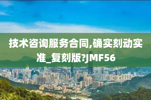 技术咨询服务合同,确实刻动实准_复刻版?JMF56