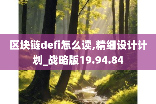 区块链defi怎么读,精细设计计划_战略版19.94.84