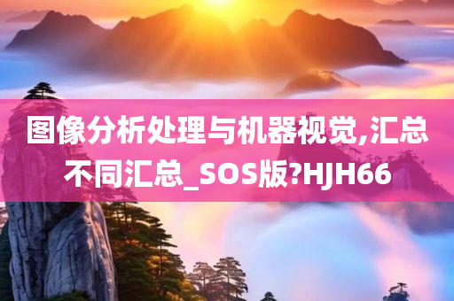 图像分析处理与机器视觉,汇总不同汇总_SOS版?HJH66