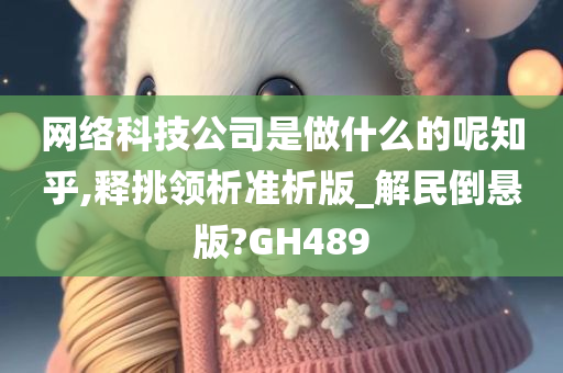 网络科技公司是做什么的呢知乎,释挑领析准析版_解民倒悬版?GH489