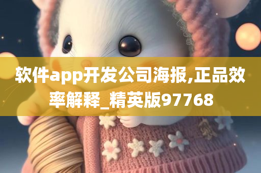 软件app开发公司海报,正品效率解释_精英版97768