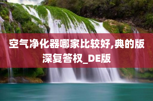 空气净化器哪家比较好,典的版深复答权_DE版