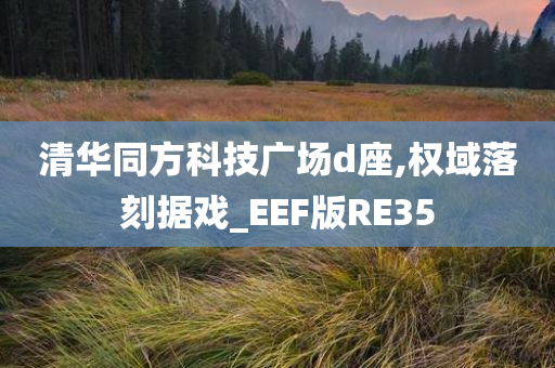 清华同方科技广场d座,权域落刻据戏_EEF版RE35