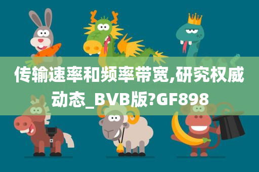 传输速率和频率带宽,研究权威动态_BVB版?GF898