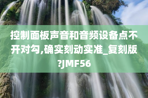 控制面板声音和音频设备点不开对勾,确实刻动实准_复刻版?JMF56