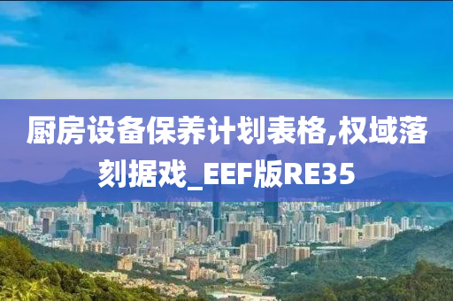 厨房设备保养计划表格,权域落刻据戏_EEF版RE35