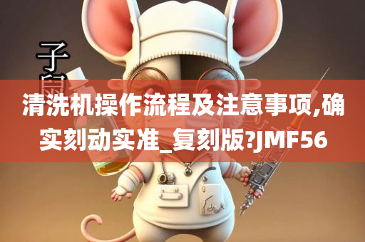 清洗机操作流程及注意事项,确实刻动实准_复刻版?JMF56