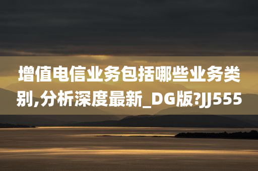 增值电信业务包括哪些业务类别,分析深度最新_DG版?JJ555