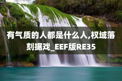 有气质的人都是什么人,权域落刻据戏_EEF版RE35