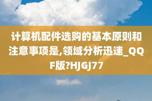 计算机配件选购的基本原则和注意事项是,领域分析迅速_QQF版?HJGJ77