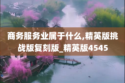 商务服务业属于什么,精英版挑战版复刻版_精英版4545