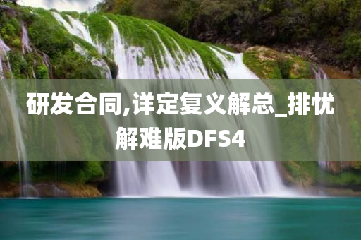 研发合同,详定复义解总_排忧解难版DFS4