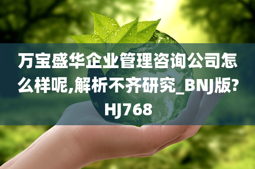 万宝盛华企业管理咨询公司怎么样呢,解析不齐研究_BNJ版?HJ768