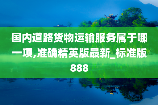 国内道路货物运输服务属于哪一项,准确精英版最新_标准版888