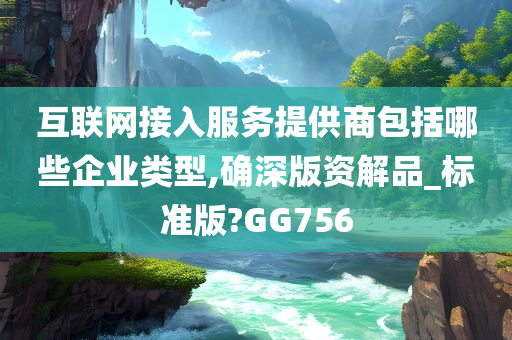 互联网接入服务提供商包括哪些企业类型,确深版资解品_标准版?GG756