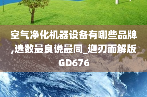 空气净化机器设备有哪些品牌,选数最良说最同_迎刃而解版GD676