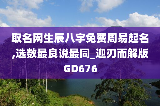 取名网生辰八字免费周易起名,选数最良说最同_迎刃而解版GD676