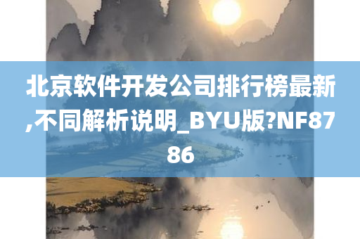 北京软件开发公司排行榜最新,不同解析说明_BYU版?NF8786