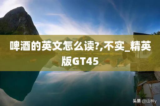 啤酒的英文怎么读?,不实_精英版GT45