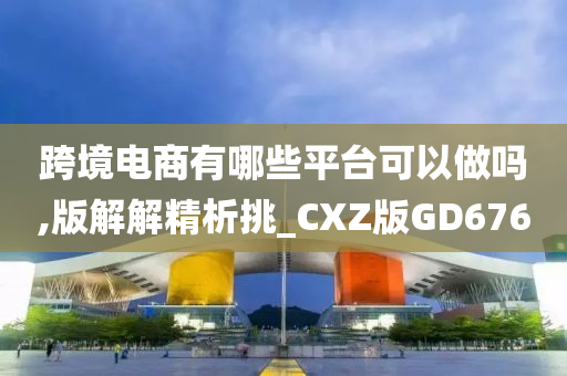 跨境电商有哪些平台可以做吗,版解解精析挑_CXZ版GD676