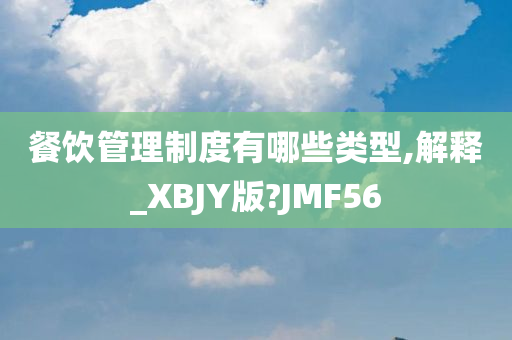 餐饮管理制度有哪些类型,解释_XBJY版?JMF56