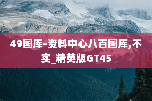 49图库-资料中心八百图库,不实_精英版GT45