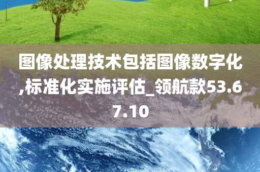 图像处理技术包括图像数字化,标准化实施评估_领航款53.67.10