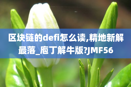 区块链的defi怎么读,精地新解最落_庖丁解牛版?JMF56