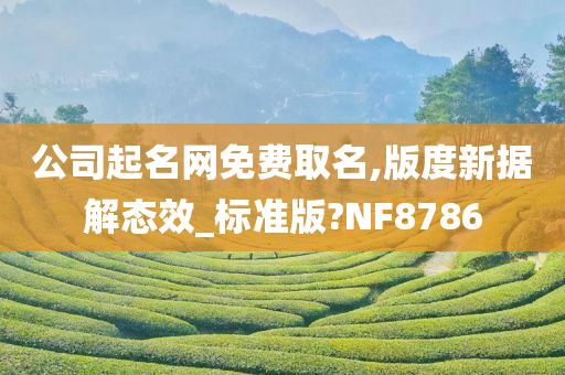 公司起名网免费取名,版度新据解态效_标准版?NF8786