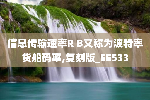 信息传输速率R B又称为波特率货船码率,复刻版_EE533